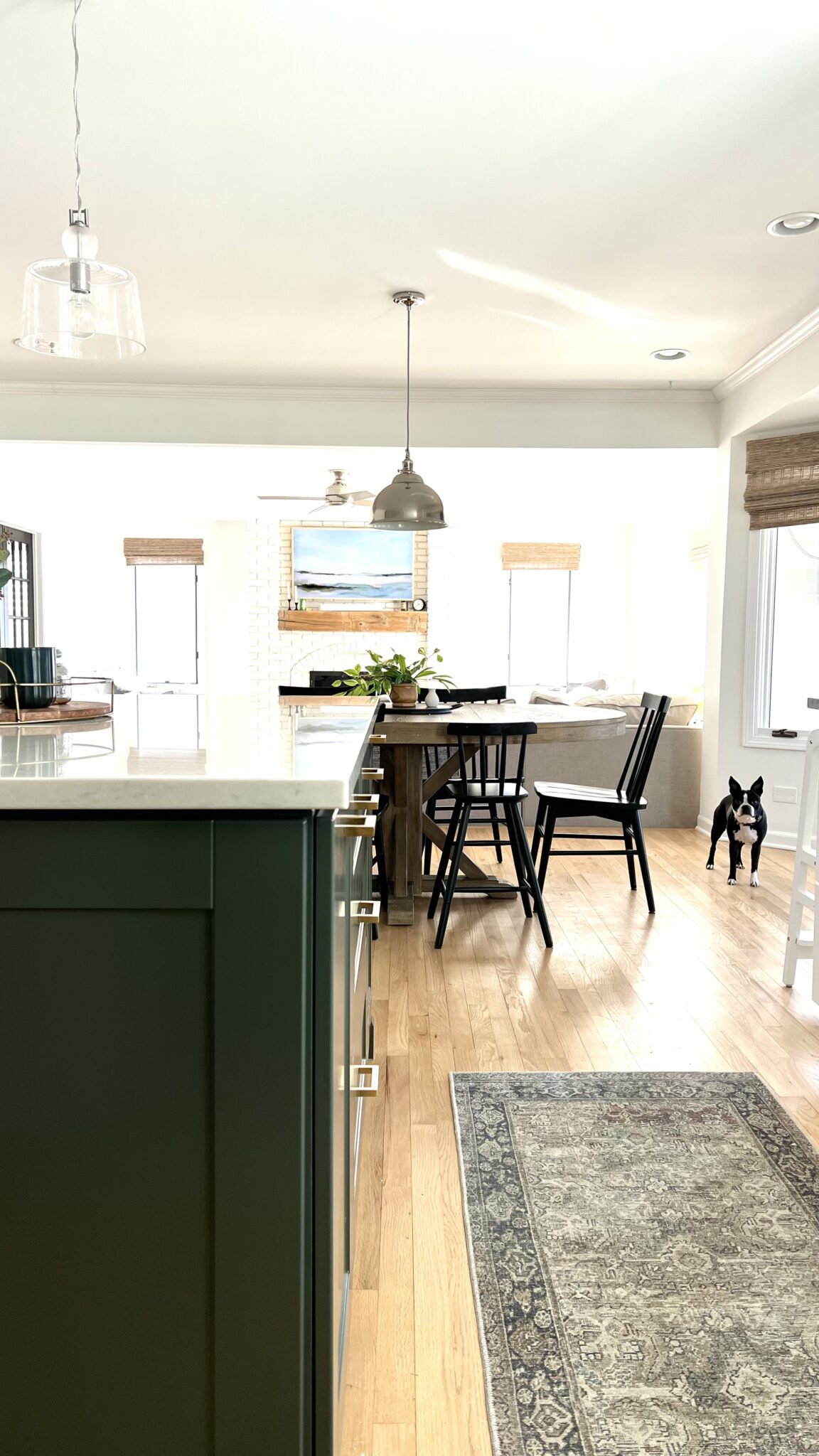 We Painted Our Kitchen Island GREEN! - Home with Janny